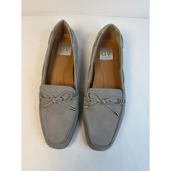 Dolce Vita Menlo Women's Size 7.5 Gray Suede Leather Slip-on Loafers Flats Shoes - Picture 3 of 12